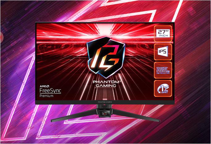 Monitor Gaming Asrock PG27FF1A, diagonala: 27", Aspect: 16:9,IPS, anti-glare, Rezolutie: