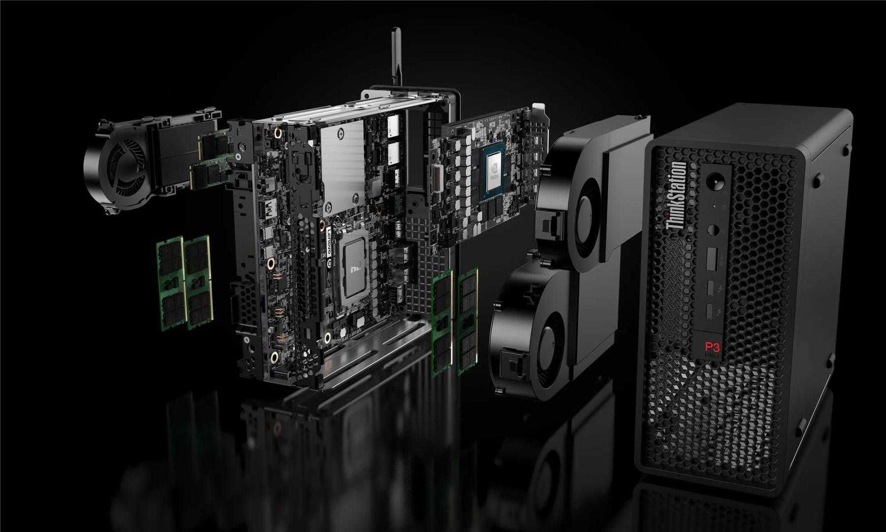 All-in-One Lenovo ThinkStation P3 Ultra SFF SFF, Intel® Core™ i9-14900, - imagine 9